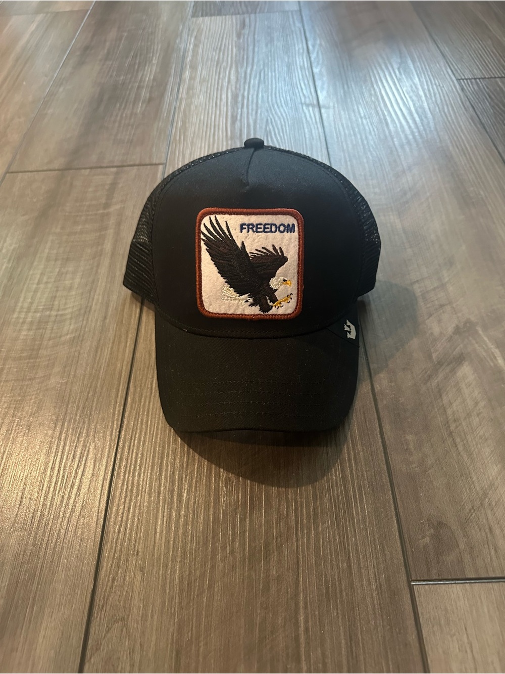 Goorin Bros Black Freedom Eagle Trucker Hat